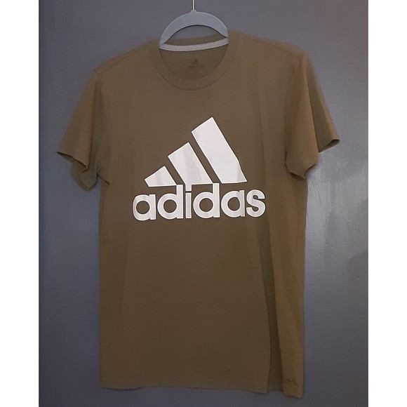 Y2K Adidas Shirt Go-To-Tee Men's Small Green White 2515 - Picture 1 of 7
